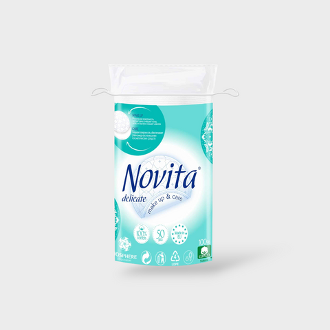 Диски ватяні NOVITA Delicate 50шт 21115 фото