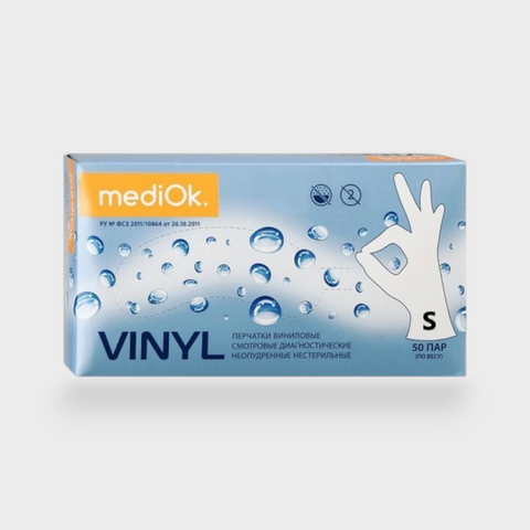 Перчатки MediOK VINYL S 11922 фото