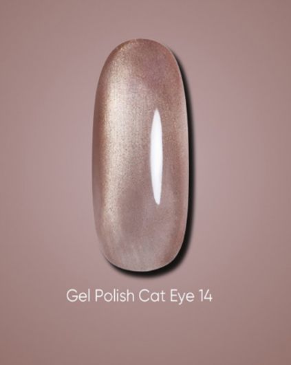 Dark Gel polish Cat Eye 14, 6ml 20707 фото