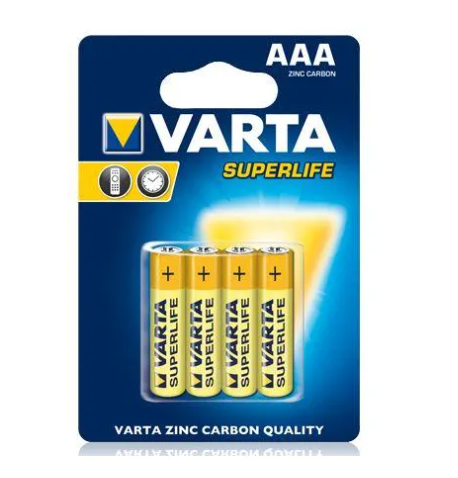 Батарейка R03 Varta SuperLife 4шт Блістер AAA 22578 фото