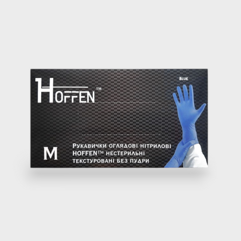 Перчатки HOFFEN Голубые M 3,5г 15991 фото