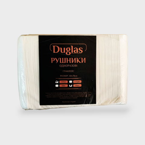 Полотенца в пачке 40*70 (100шт/пач сетка)"Duglas" 23506 фото