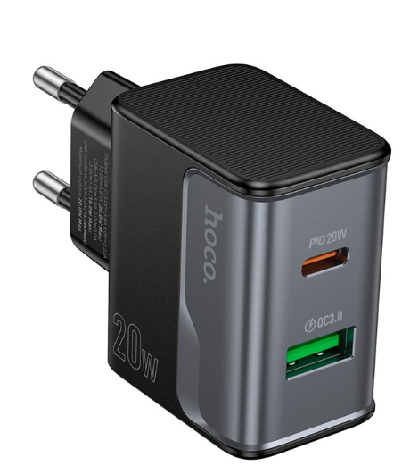 Блок живлення HOCO CS71A Star Speed ​​PD20W+QC3.0 1*USB+1 1*Type-C 22820 фото