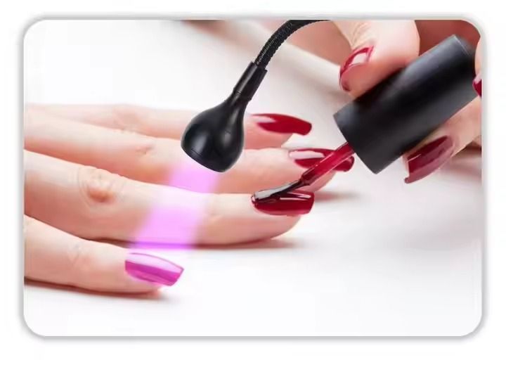 Лампа 2в1 Clip-on UV/LED (прищіпка) Чорна 22976 фото