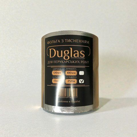 Фольга DUGLAS перукарня, тиснена 12см x 250м (щільність 13 мкм) 17989 фото