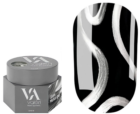 Valeri NEW SILVER Metal Gel 5ml NVSMG5 фото