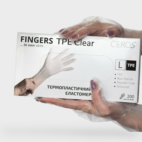 Рукавички Ceros TPE Clear L (Термопластичний еластомер) 23016 фото